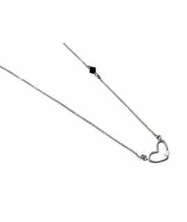 Necklace WhiteGold K14 'Heart'
