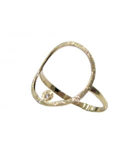 Ring gold K14 'Circle'