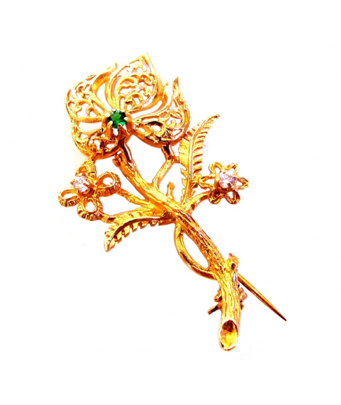 Lapel Pin Gold ''Flower''