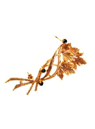 Lapel Pin Gold ''Leaf'' 2