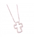 Necklace Whitegold K14 'cross'