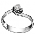 Engagement whitegold Ring K18 Diamond