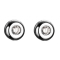Earrings Whitegold K18 with Diamond