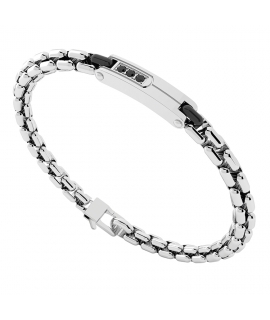 Bracelet stainless steel 'Rosso Amante'