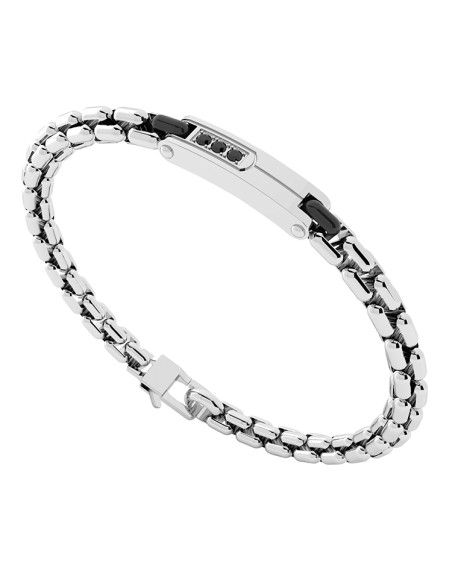 Bracelet stainless steel 'Rosso Amante'