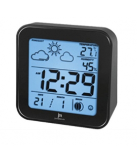 Alarm Clock JM Digital Black Thermometer