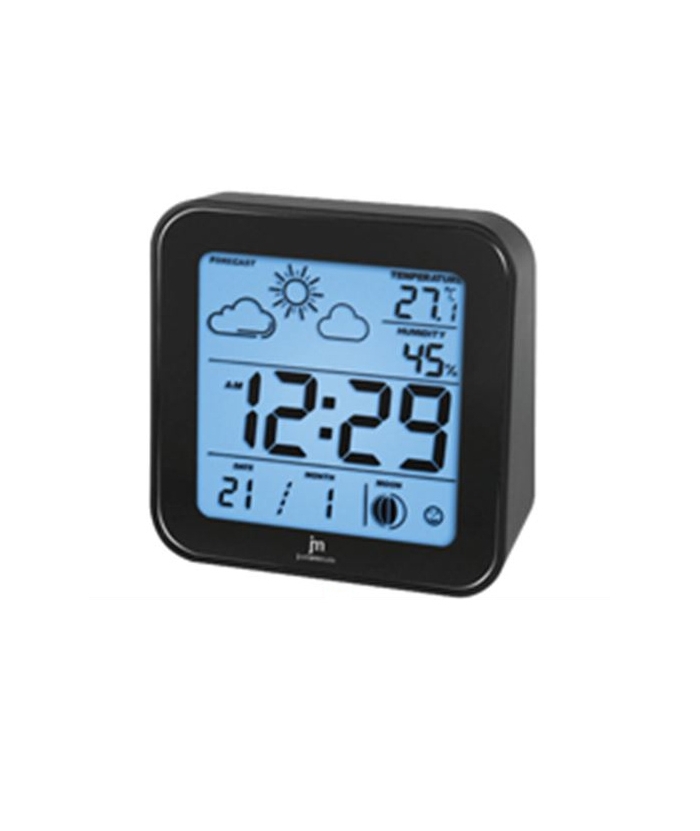 Alarm Clock JM Digital Black Thermometer
