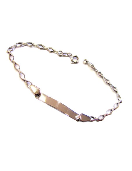Child name Bracelet whitegold K14