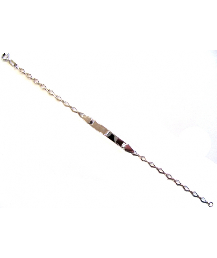 Child name Bracelet whitegold K14