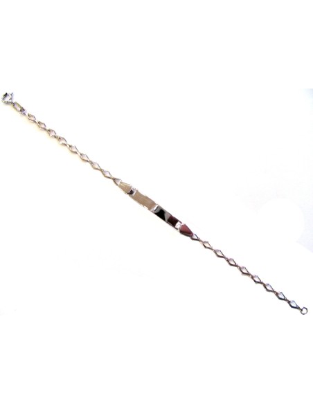 Child name Bracelet whitegold K14