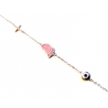 Bracelet Child Silver 'Foot'