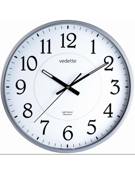Wall Clock Vedette Silent Sensor Light