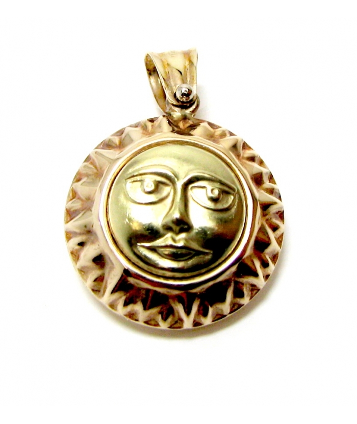 Pendant Gold Κ14 'Sun' 