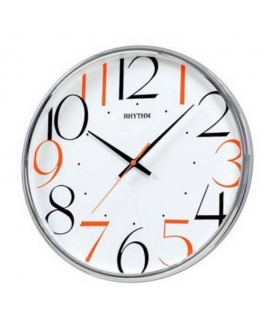 WALL CLOCK RHYTHM SILVER