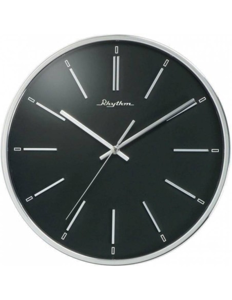 WALL CLOCK RHYTHM Silver