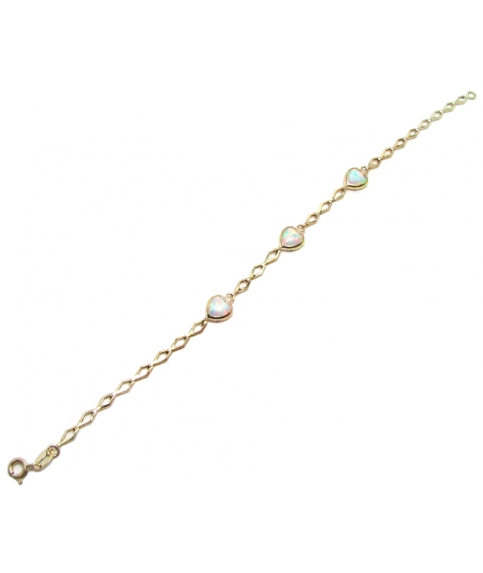 Bracelet Gold ''Hearts''