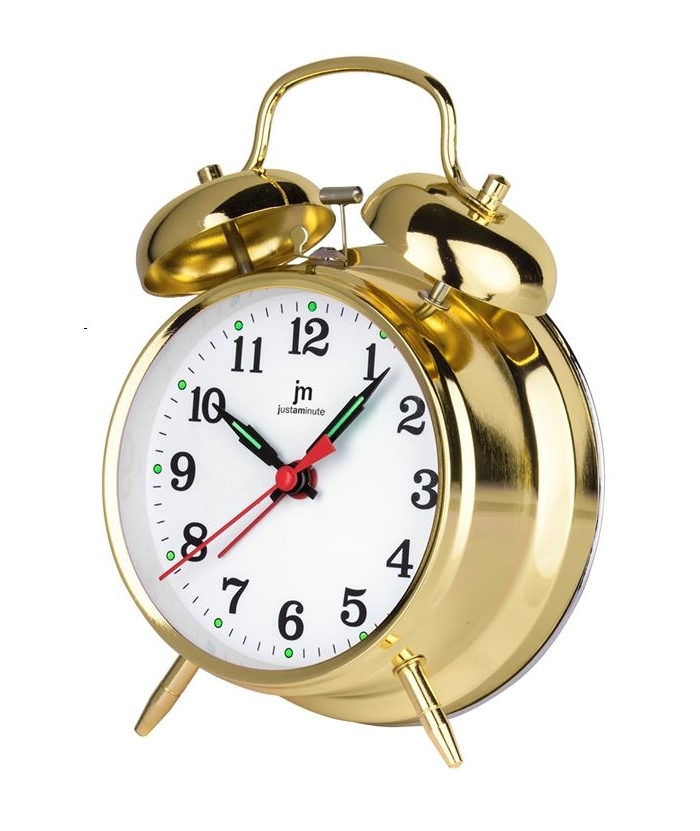 Alarm Clock JM Mechanical Vintage Silver