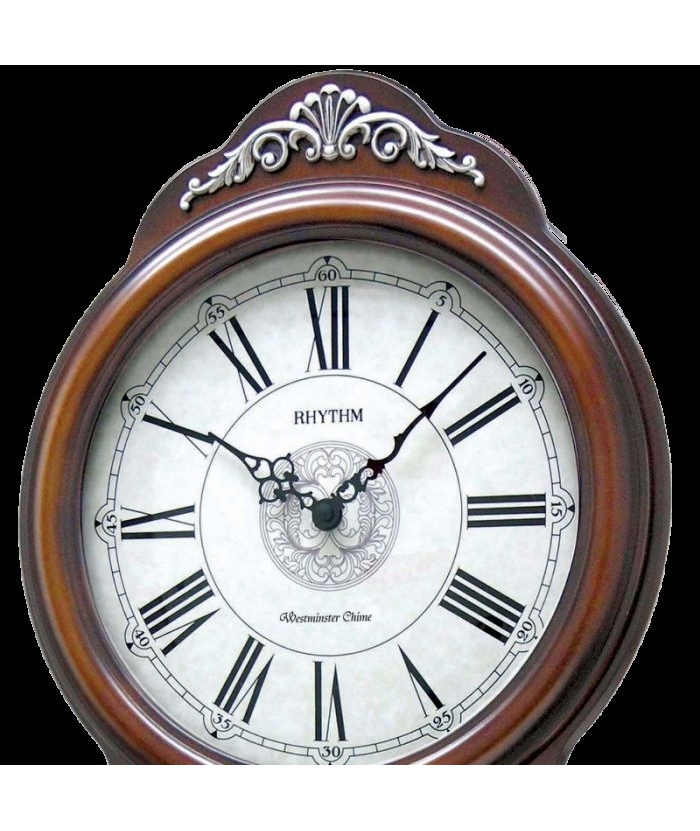 Pendulum Clock RHYTHM Quartz wooden 