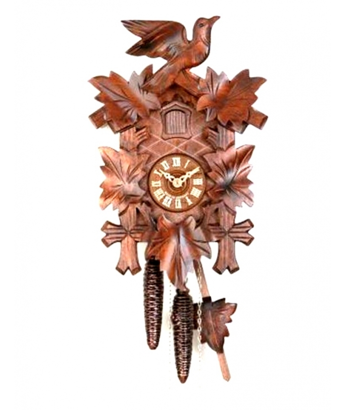 Pendulum Clock mechanical  'Cuckoo' wooden 40cm