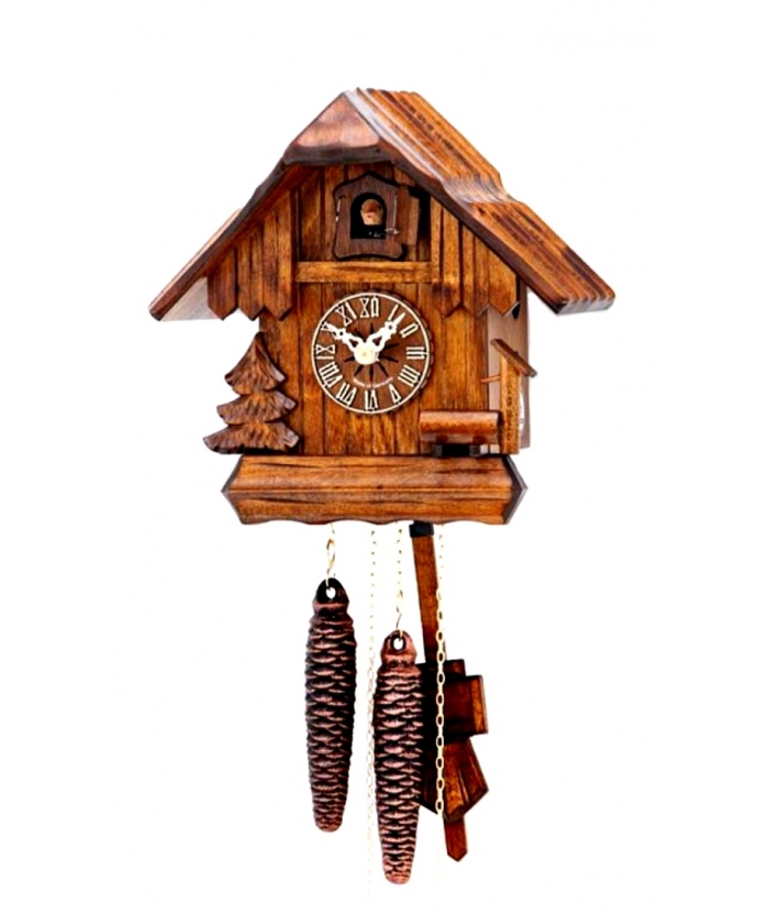 Pendulum Clock mechanical "Cuckoo" wooden