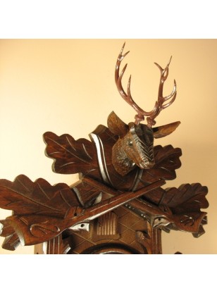 Pendulum Clock mechanical  'Cuckoo' wooden 2