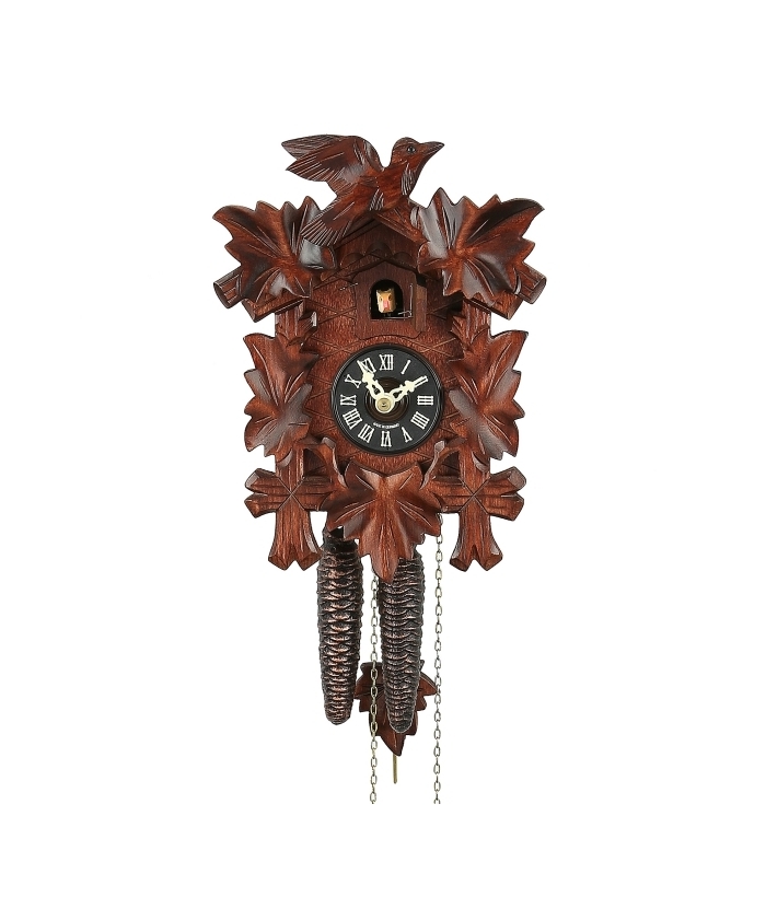 Pendulum Clock mechanical  'Cuckoo' wooden 40cm