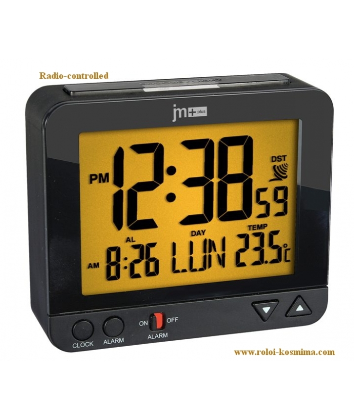 Ρολόι Ξυπνητήρι JM Plus Ψηφιακό Radiocontrolled